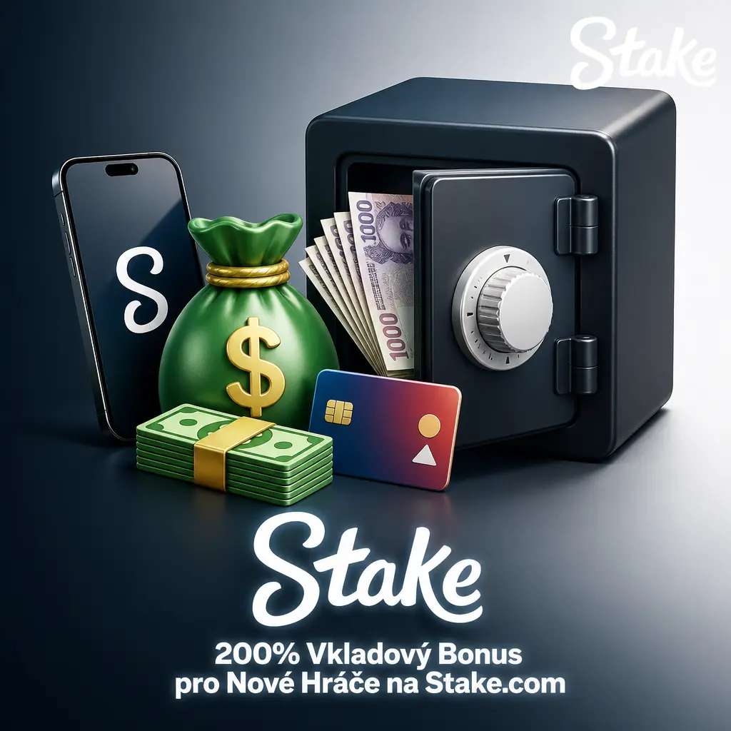 200% vkladový bonus až 46 000 Kč pro nové hráče na Stake.com, protočení 1x do 7 dnů