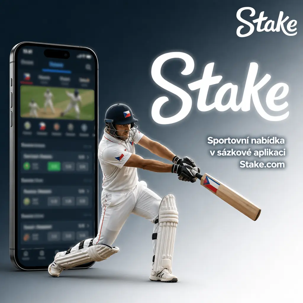 Sportovní nabídka v aplikaci Stake.com – živé sázky na fotbal, tenis, hokej a eSporty
