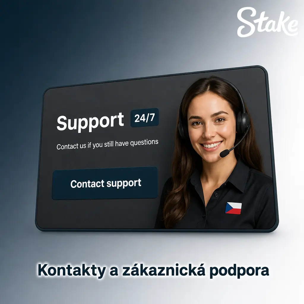 Zákaznická podpora Stake.com – živý chat, e-mail, Twitter/X a Discord pro hráče 24/7